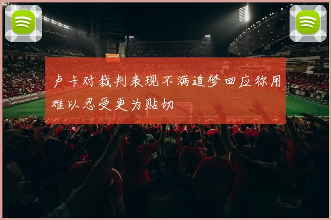 卢卡对裁判表现不满追梦回应称用难以忍受更为贴切